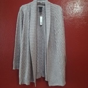 New Direction Open Front Sweater